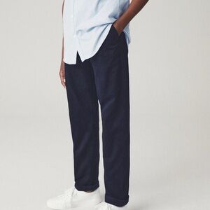 Boys French Navy Blue Skinny Fit Stretch Chino